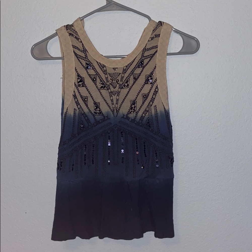 Ecoté small embroidered tank top